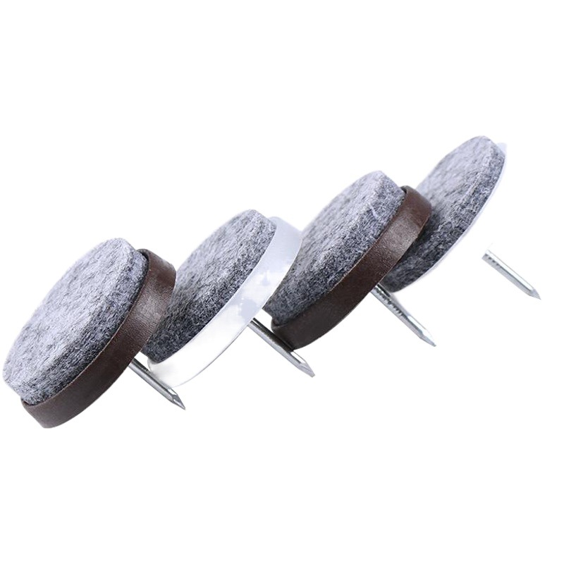 Suministro de fábrica de plástico fieltro piso uñas muebles mesa y silla Gabinete a prueba de humedad piso a prueba de arañazos pie almohadilla sofá pie clavo