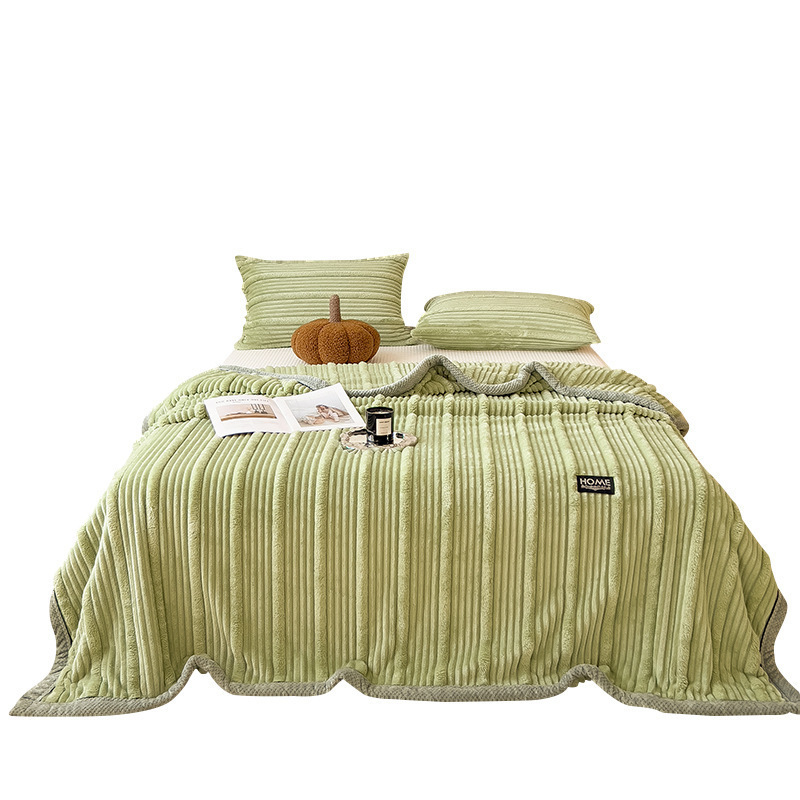 Mantras de peluche de conejo siesta mantas de oficina invierno espeso coral pequeña edredón sofá cama mantas otoño invierno