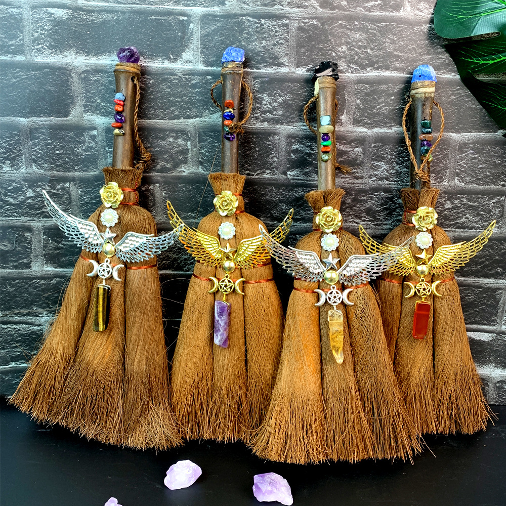 Simple Style Broom Wings Wood Ornaments display picture 1