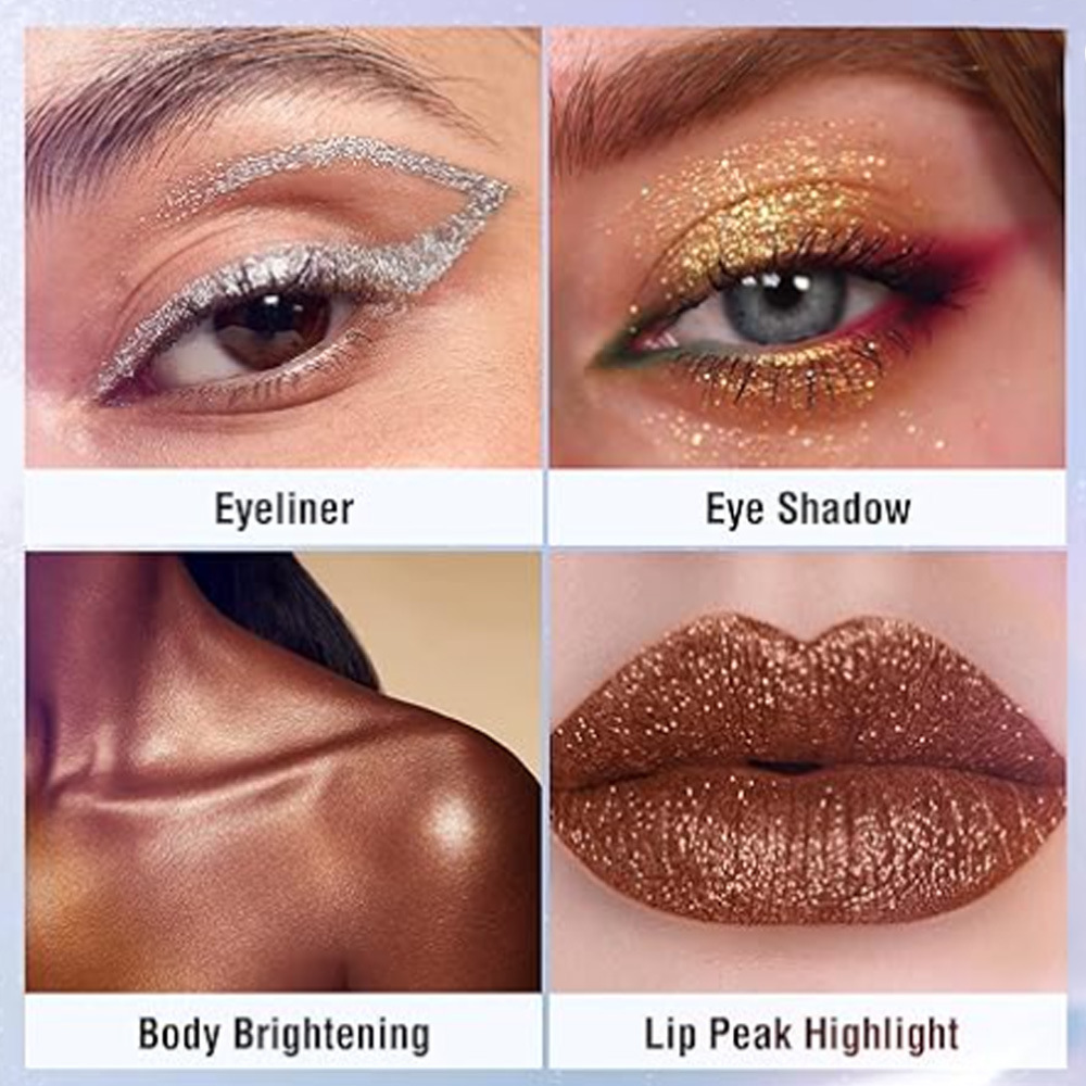 Liquid Eye Shadow Super Flash Sequins Lying Silkworm Pen Brightening Eye Shadow Liquid Sequins Eyeliner Liquid Highlights _voghion.com