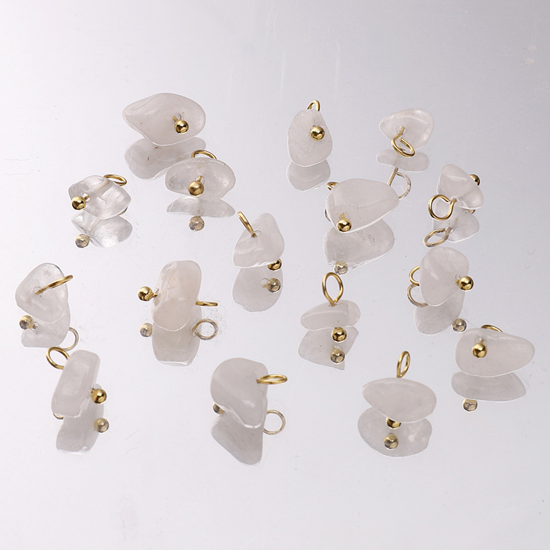 ミニ天然砂利小さなペンダントイヤリングルースビーズ diy ジュエリーアクセサリークリエイティブネックレスビーズペンダント素材|undefined