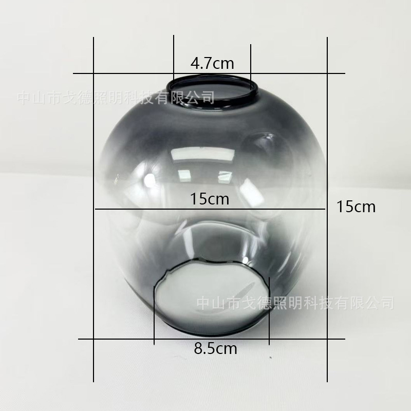 골판지 폼이 포함된 오목 및 볼록 그라데이션 회색 D15cm