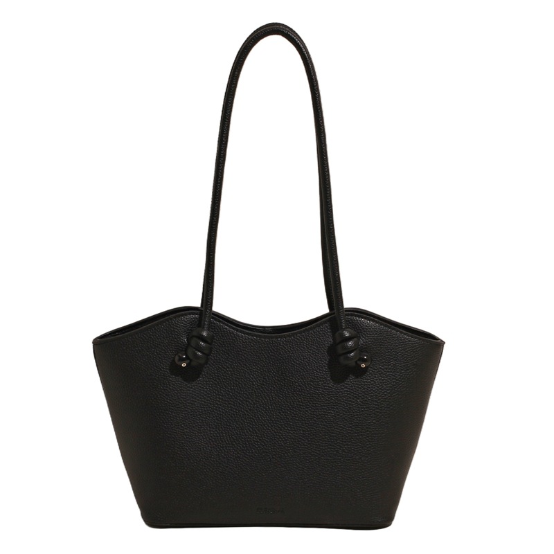 Moda de alta gama, todo fósforo, gran capacidad, bolso Tote de cercanías, mujer 2025 nuevo bolso de hombro de color sólido casual simple