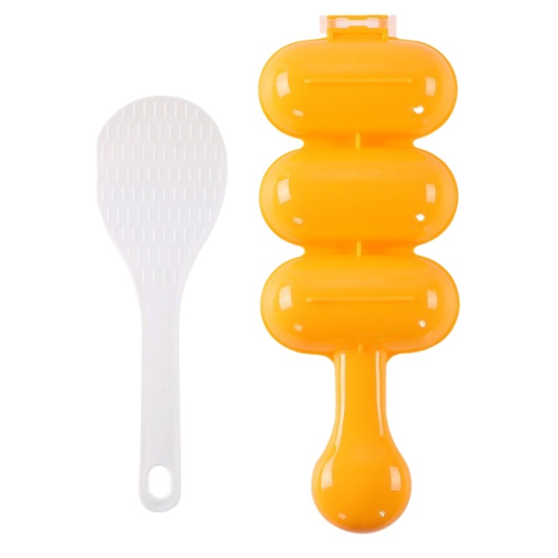 Shake rice ball mold diy sushi meatball triple mold spherical meatball shake rice ball