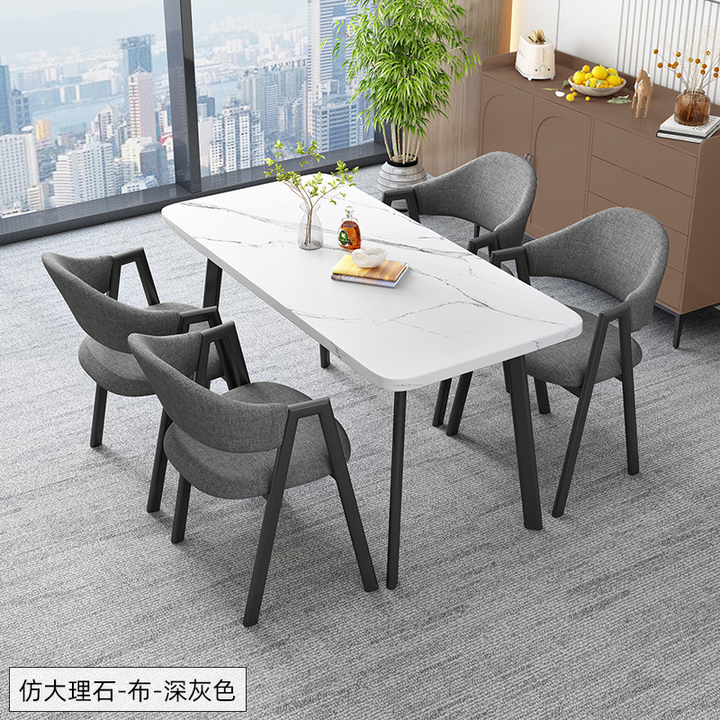 北欧の長方のテーブルは簡単で、業務的に接客します。