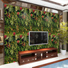 new pattern green Botany Storefront Restaurant Renovation a living room television sofa background 3D Sticker SA1038