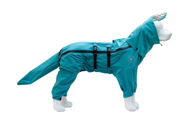 ペット犬用オールインクルーシブレインコート、中型犬および大型犬用、ゴールデンレトリバー、サモエド、アラスカ、防水オールインクルーシブ四足レインコート|undefined