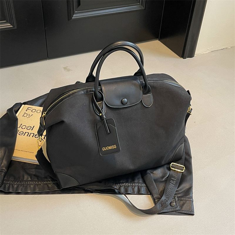 Bolso de lona informal de gran capacidad para mujer, nuevo modelo 2025, moderno, ligero, para viajes, bandolera, bolso de hombro