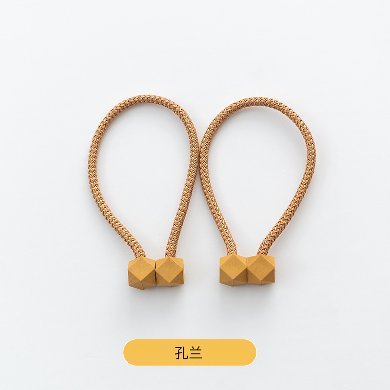 Hebilla de succión magnética transfronteriza moderna simple cubo liso correa de cortina hebilla de cortina sin perforar sin instalación al por mayor