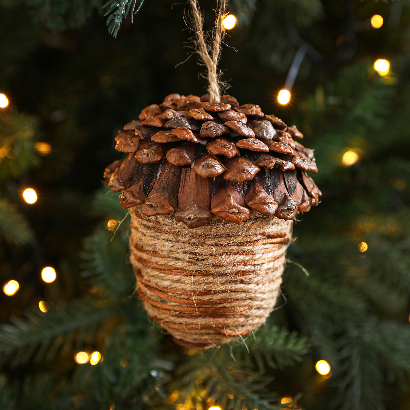 Nuevo colgante de madera grande pinos espuma colgante árbol de Navidad roble decoración escena decoración decoración