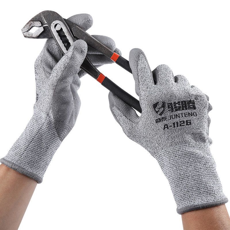 Guantes anti-corte 5 protección de trabajo de transporte de peces vidrio jardinería recorte anti-punchada anti-cuchillo fábrica de corte al por mayor