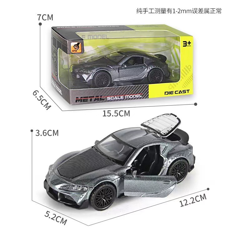 Hot 1: 36f modelo de aleación de simulación de tres puertas de auto deportivo de inercia de coche de juguete para niños cool