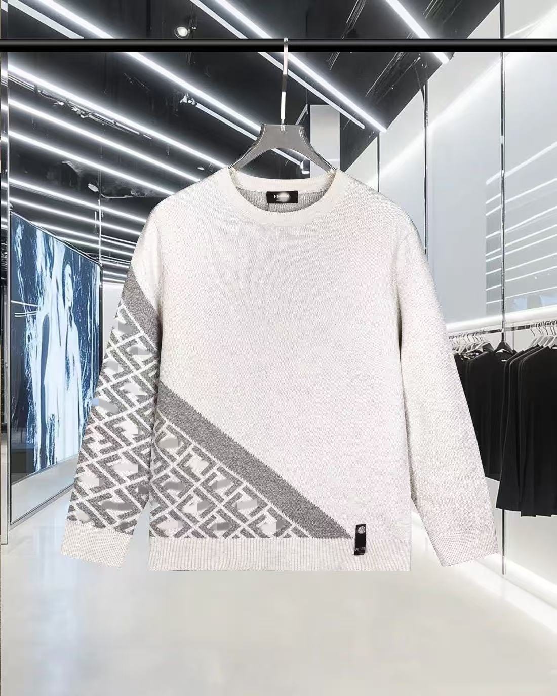 Fendi Crewneck Sweater White