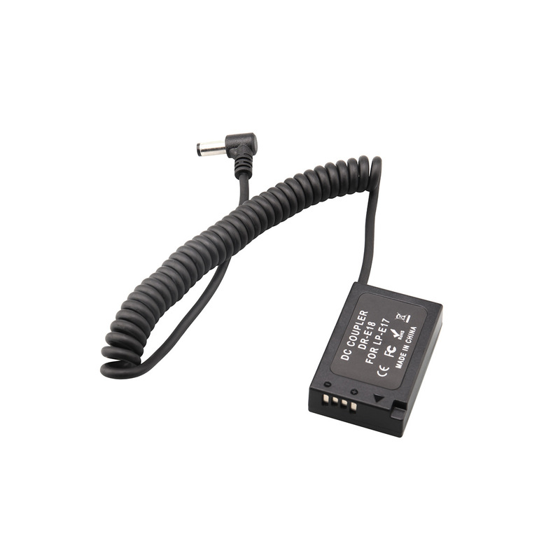 LP-E17/E18 fake battery RP R8 R50 R100 77D 200D camera external DC port power supply
