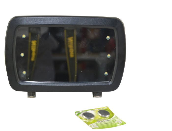 Universal Sun Visor Mirror for Cars, LED Makeup Mirror, High-Definition Interior Mirror with Touch-Screen Switch