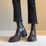 厚底增高复古简约短靴