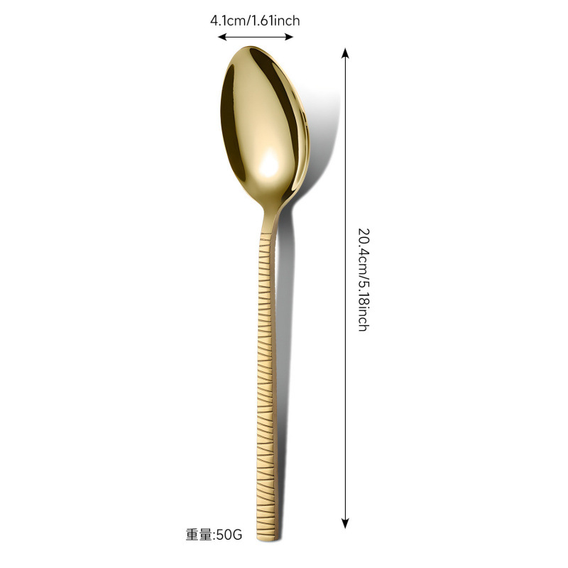 Creativo romano acero inoxidable cubiertos occidentales cuchillo de filete cuchillo de tenedor cucharas refrescos set de titanio cucharas europeas