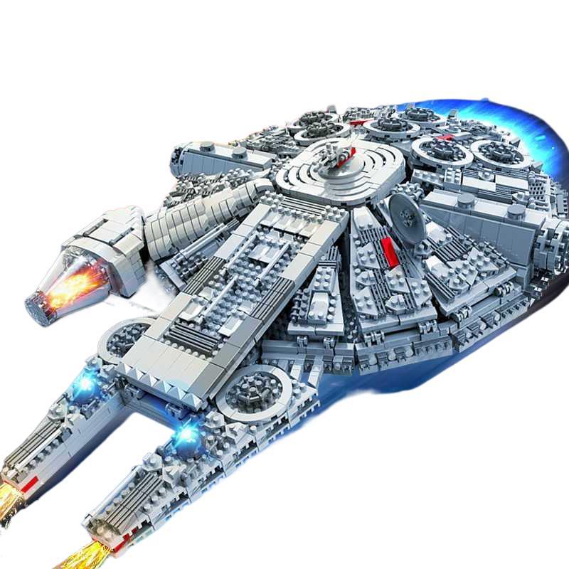 Compatible con LEGO Star Wars Millennium Falcon Building Block Naves Modelo de ensamblaje Juguetes de puzzle Regalo del 1 de junio