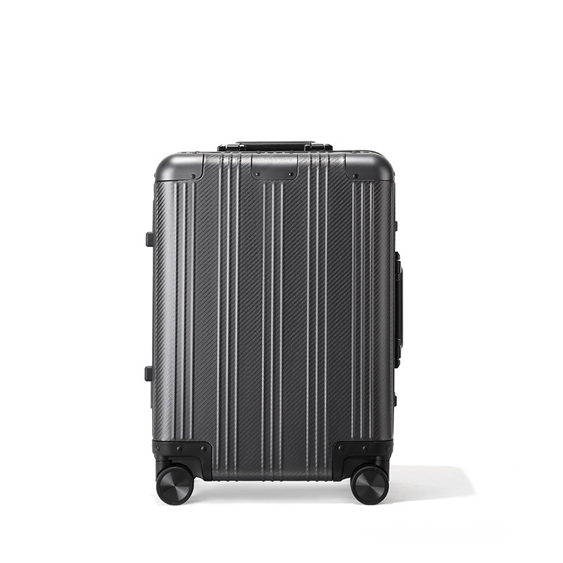 Vali hợp kim nhôm magiê 28 inch sức chứa lớn, bánh xe đa năng, dày dặn cho nam nữ — Mẫu sợi than-màu súng, Mẫu sợi than-màu xanh đậm, Mẫu sợi carbon-Đen, Mẫu sợi than-xám sắt