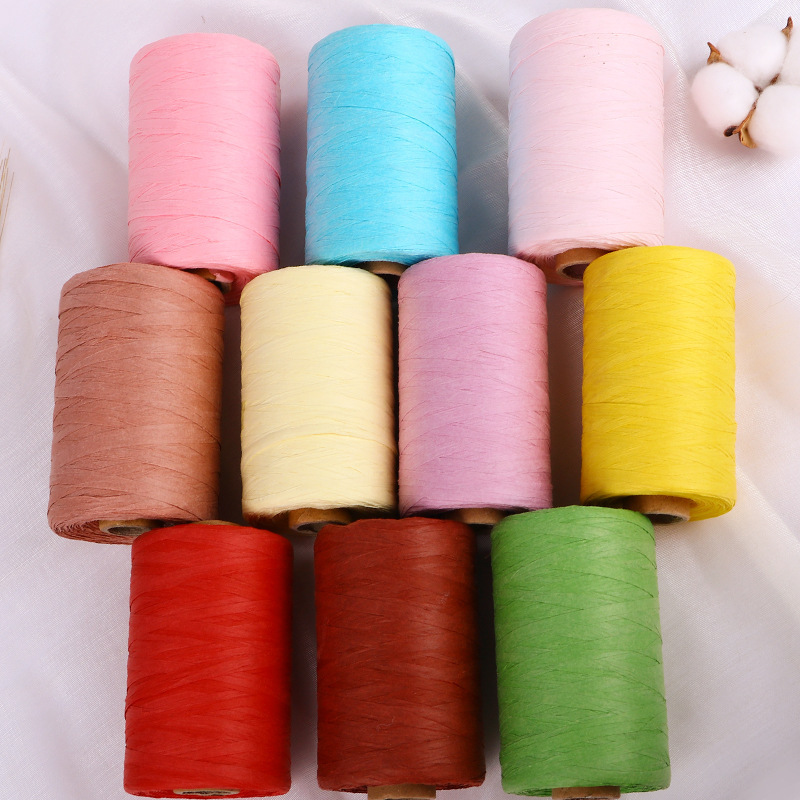 Rafi Grass Line Rafi Grass Woven Line Cotton Grass Line Woven Hook Summer Hat Paper Hat Cotton Grass Hat Line Hook Bag