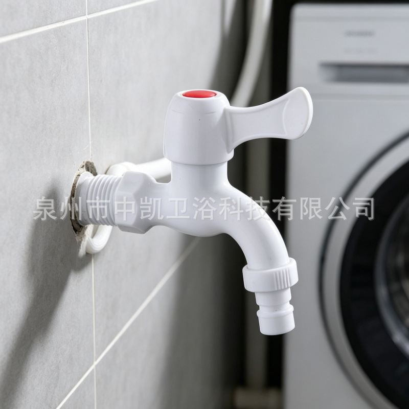 Bathroom factory direct wholesale plastic quick-open single cold water faucet, affordable price, suitable for bathroom and balcony use