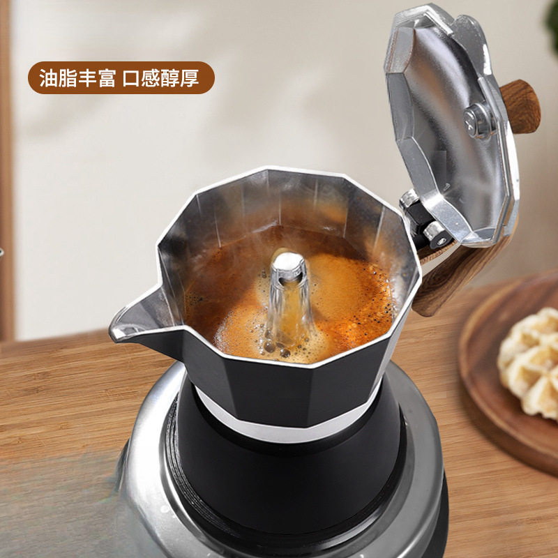 Portable New Moka Pot Hand-Brewed Coffee Pot Household Brewing Coffee Machine Outdoor Camping Style Espresso Free Shipping Portable New Moka Pot Hand-Brewed Coffee Pot Household Brewing Coffee Machine Outdoor Camping Style Espresso Free Shipping