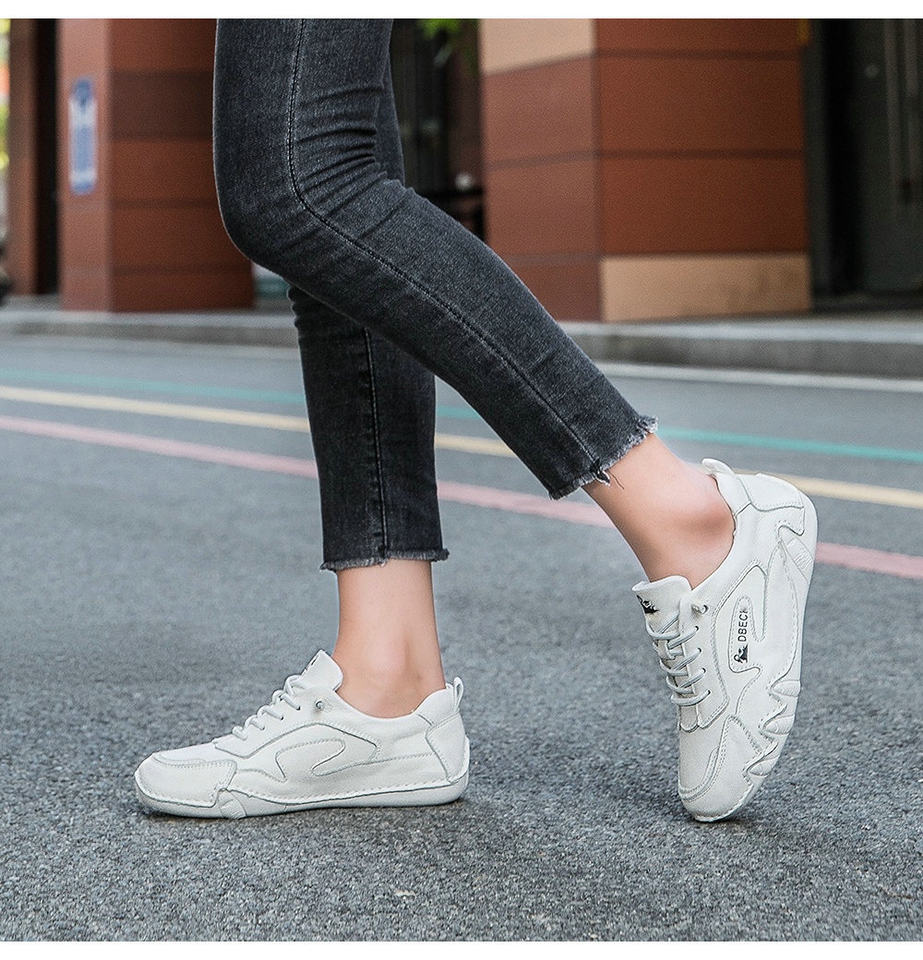 Giày thể thao unisex da thật cỡ lớn, đế bằng, phong cách ngoài trời năng động — 661-3 màu cát, 661-3 màu hồng, 661-3 màu nâu, 661-3 màu trắng chi tiết 27