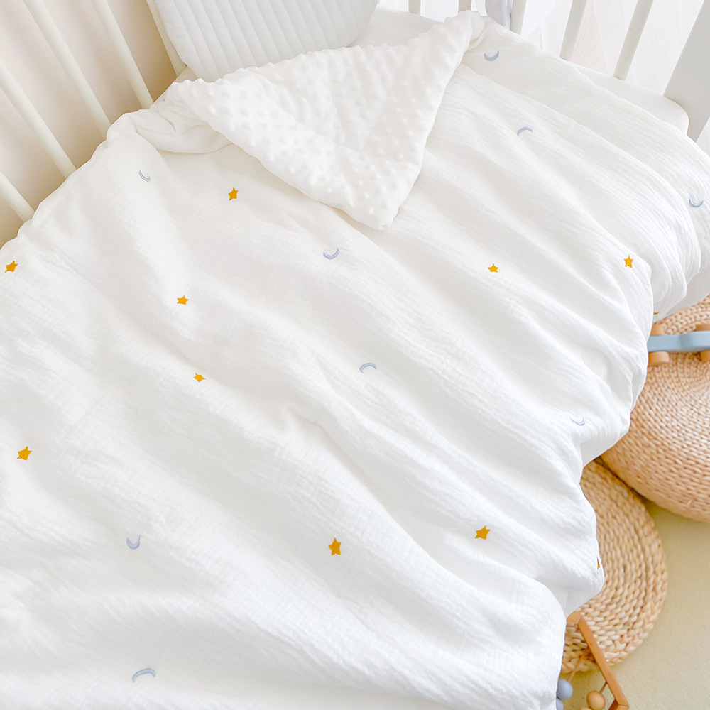 Baby Quilt Pure Cotton All-Season Beanie Velvet Soothing Newborn Baby Kindergarten Thin Air-Conditioned Cover