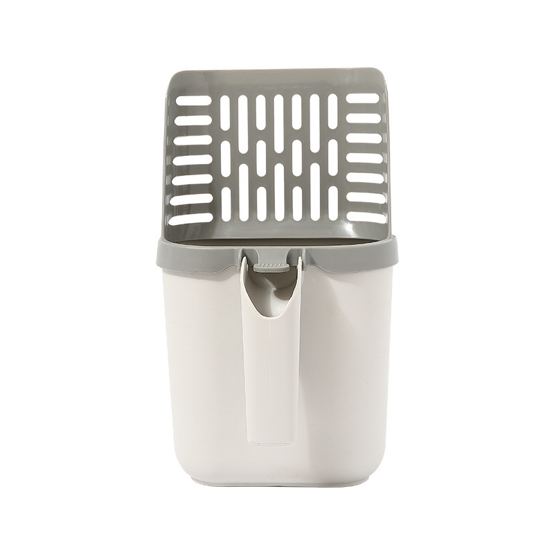 Transfronterizo nueva gran capacidad integrada gato arena pala gato mierda basura puede pala mierda caja de almacenamiento gato Herramientas de limpieza