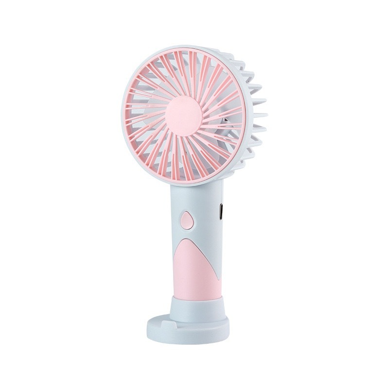 Mini ventilador portátil de color macarron con base, carga usb, pequeño ventilador de escritorio portátil regalo de verano image 7