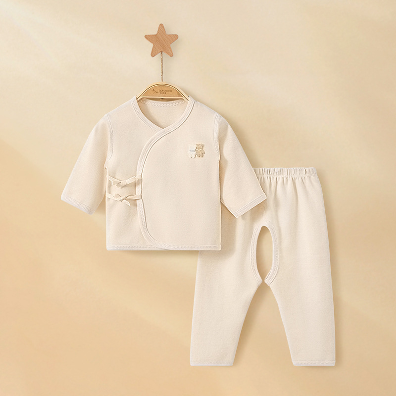 Ropa para bebés recién nacidos otoño y invierno nacimiento 0 base marzo dividido monje calentamiento ropa interior bebé otoño conjunto de abrigo