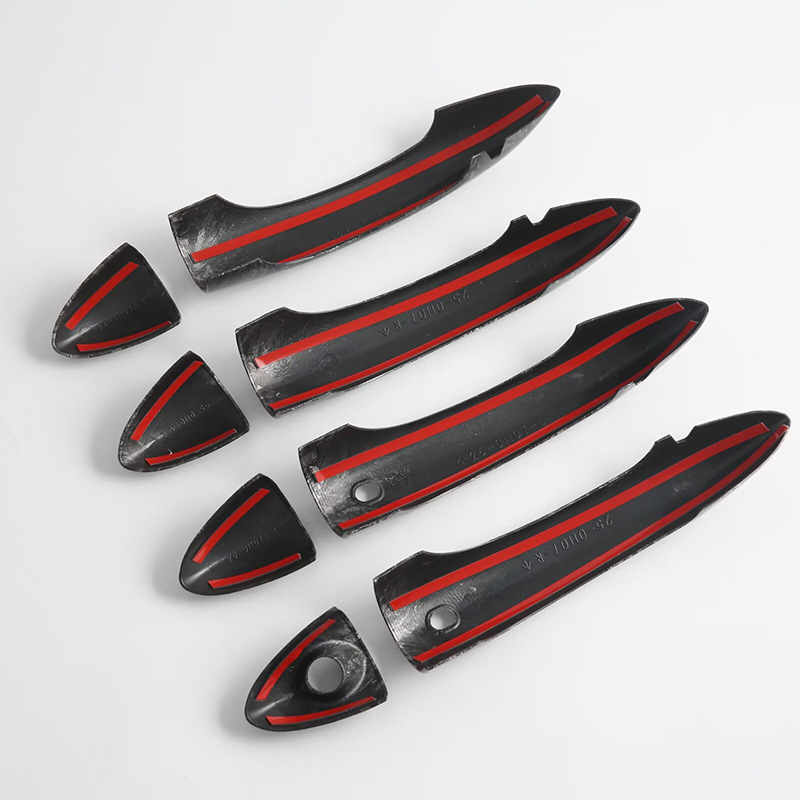 Suitable for Alfa Romeo Door Handle Exterior Car Decoration Accessories in Glossy Black Electroplating