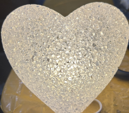 La CELEBRACIÓN DE Amor coro luz apoyos rojo en forma de corazón grano de arroz luz de la noche etapa de rendimiento apoyos al por mayor