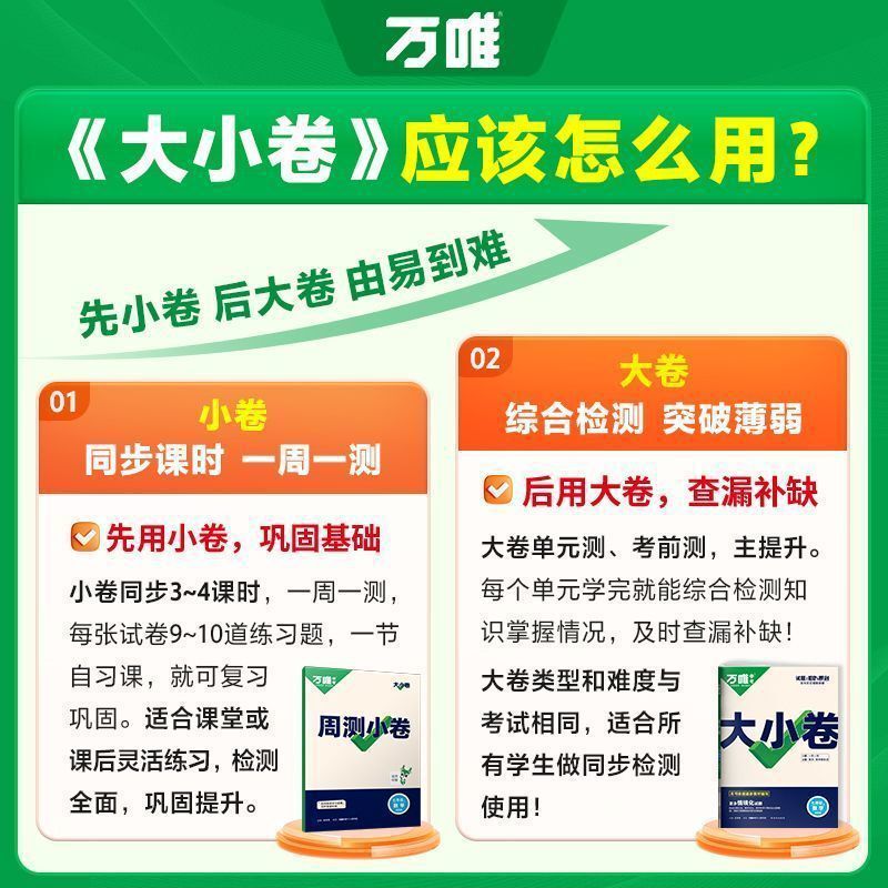 2026版万唯初中789年级大小卷语数英物化生历政地单元同步测试卷|undefined