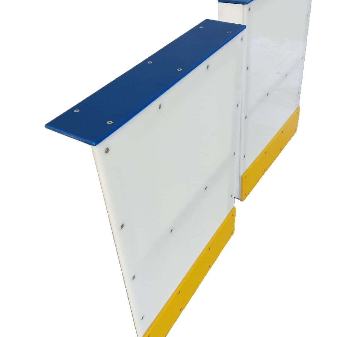 Fábrica de origen personalizada simulación pista de hielo valla pista de patinaje deflector pista de patinaje valla de hockey sobre hielo valla anticolisión