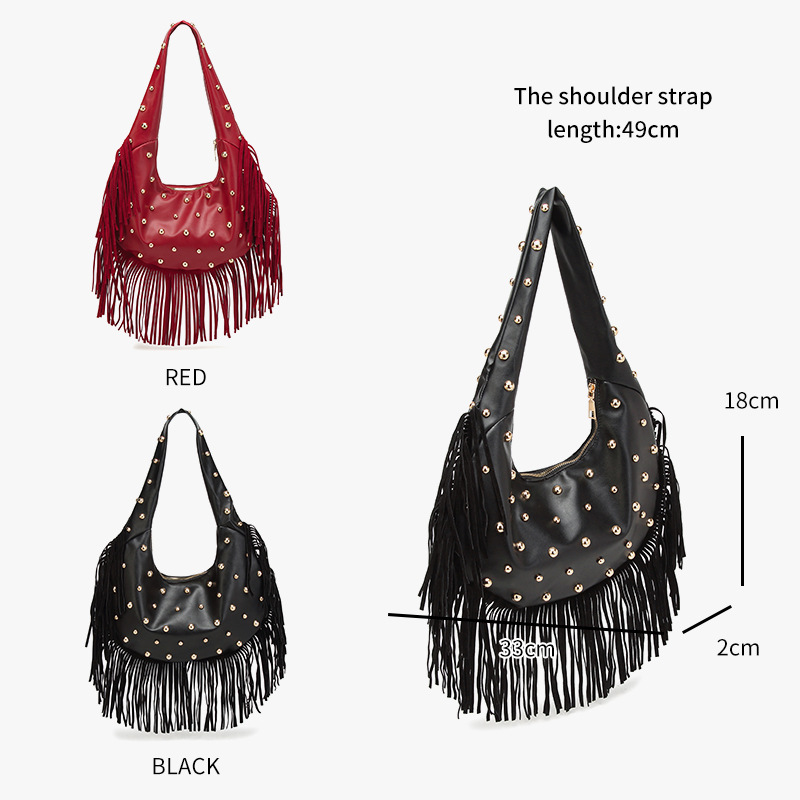 Women's Sling Bag Retro Tassel Shoulder Handbag Fashion Trend_voghion.com