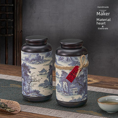 New 2.5 ounces of tea canisters, iron canisters, universal red pet green tea round metal sealed cans, enameled iron box