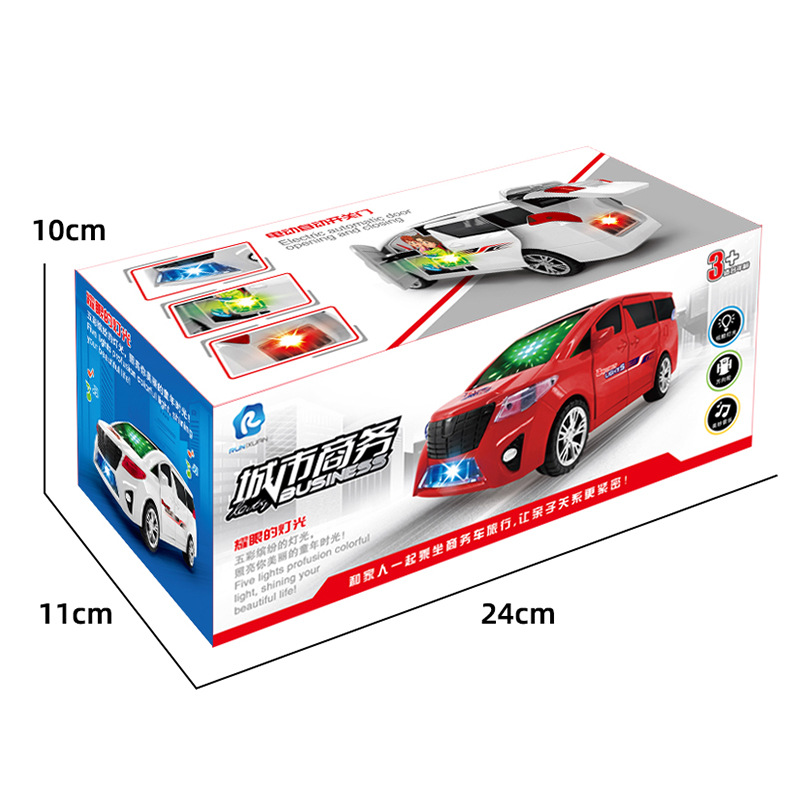 Apertura de puerta universal eléctrica de los niños 360 rotación música luz baile coche niños y niñas coche de juguete al por mayor