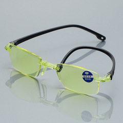 智能變焦小黃鏡熱賣老花鏡防藍光擺地攤無框舒適老花眼鏡工廠批發