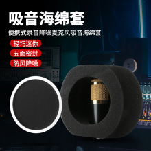 麦克风隔音棉话筒隔音防风罩录音棚吸音棉小说录制降噪直播防喷网