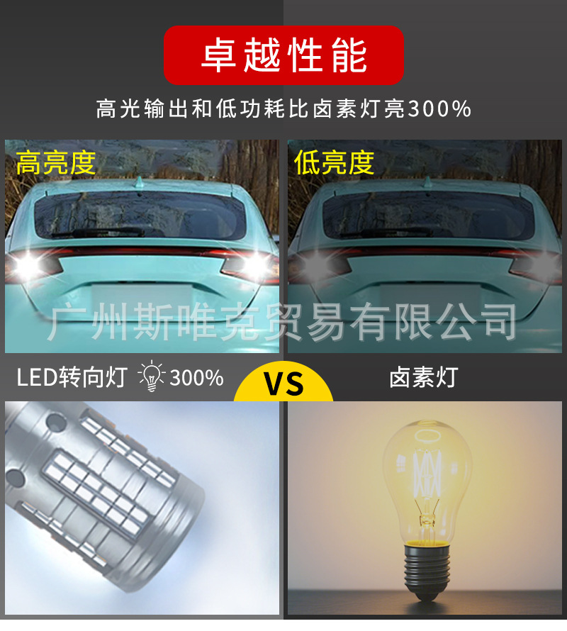 New Decoding Car Led Turn Signal Brake Light T20 1156 1157 2016 84Smd Reversing Light