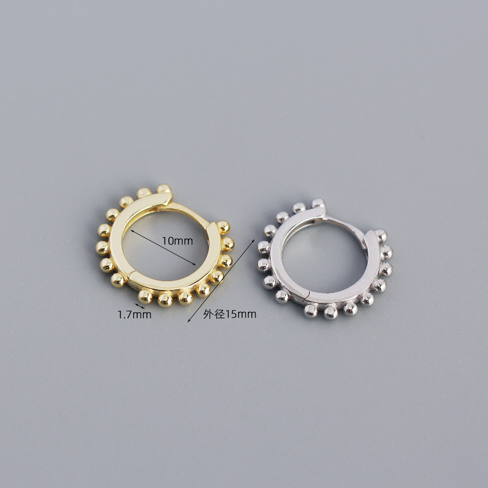 Geometric Fashion 925 Sterling Silver No Inlaid Plating Earrings display picture 1