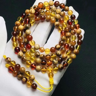 Natural amber beeswax dobo beads are composed of root pepper, blue pepper, blood pepper, etc. Necklace Wen play accessories