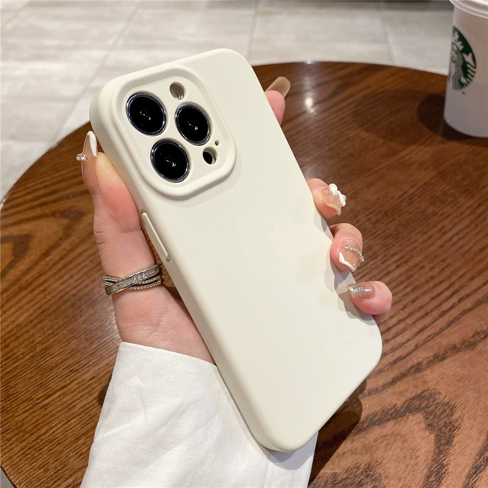 Яблоко, силикон совместимый с iPhone 14, чехол для телефона, защитный чехол, инфлюенсер, 14promax, iphone, защита от падений, простой и элегантный дизайн