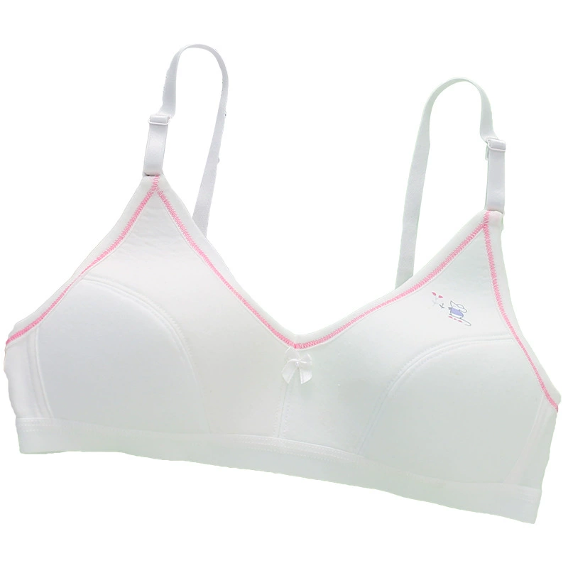 Underwear for students, comfortable breathable wireless bra, for secondary school, lifting effect