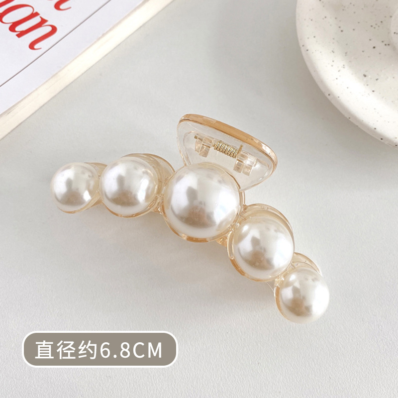 Tocado con clip cuadrado de Maillard, elegante coreano francés, retro, clip de tiburón, red, temperamento rojo, pinza para el cabello, accesorios para el cabello