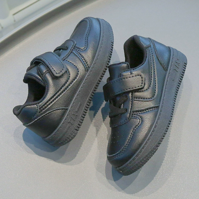 Детская спортивная обувь, дышащие белые кеды, мягкая подошва, липучки, размеры 21–38
