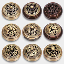 香炉黄铜家用室内檀香仿古盘香炉创意摆件香薰炉沉香熏香炉