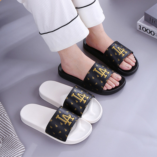 Home Slippers Indoor Non-slip Cool Towel Slippers Summer Outdoor Wear Casual Durable Slippers Couple Fashion Trendy Women's One-piece Slippers