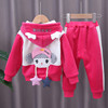 Winter children's set, warm warm sweatshirt, children's clothing, internet celebrity, 0-5 years